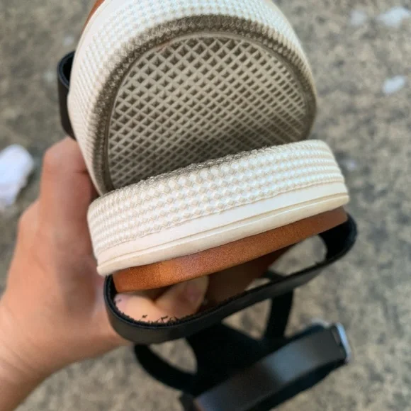 MIA Black and Brown Sandals with Wide Straps| Women 6.5 - Picture 8 of 10